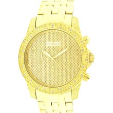 Jojino IJ-1122 Gold Tone Stainless Steel 0.25 ct Men's Diamond Watch