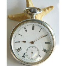 Jwc Lever Escapement Silver Pocket Watch, Ca.1905