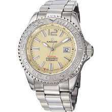 Kadloo Mens Mission Off-white Dial Stainless Steel Automatic Watch 85110iv