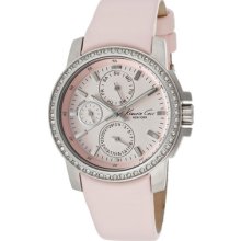 Kenneth Cole Watch Kc2696 Women's Pink Dial Pink Genuine Leather