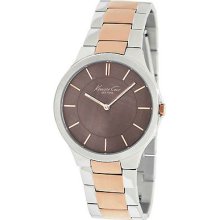 Kennethcole Ladies Kc4829 St.steel 2tone Mother Of Pearl Dial Slim Wr.30m Watch