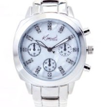 Kim RogersÂ® Silver Silver Chronograph Watch