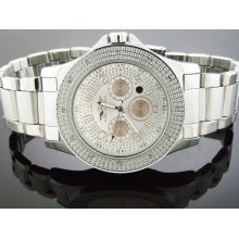 King Master Round 12 Diamonds Watch 50MM Round