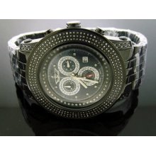 King Master Round 302 Pcs Diamonds 50 Mm Black Watch Swiss Movt