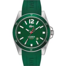 Lacoste 2010663 Green Seattle Silicone Strap Unisex Watch In Original Box