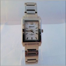 Ladies Classic Stainless Steel Ingersoll Heritage White Face Evening Watch