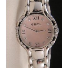 Ladies Ebel Beluga With Pink Mother Of Pearl And Diamond Bezel And Dial