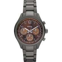 Ladies Fossil Flight Smoke Stainless Steel Watch