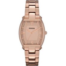 Ladies Fossil Wallace Rose Gold Tone Stainless Steel Watch