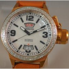 Ladies Invicta 3979 Lady Corduba Automatic Diamond Mop Brown Leather Watch