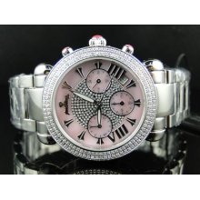 Ladies Jojo/just Bling Argon Pink Diamond Watch 1.60 Ct