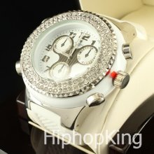 Ladies Men Hip Hop Watch Quartz Movement Water Resistance Sporty Classy Trendy