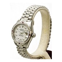 Ladies Rolex Datejust 1ct Channel Set & Rubies/2ct Diamond - Preowned