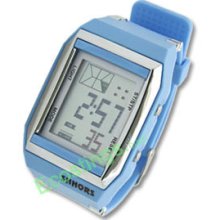 Ladies Sports Digital Wrist Watch Blue + Alarm Stopwatch