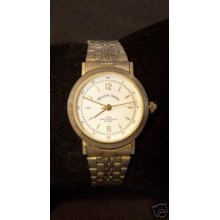 Ladies' Stainless/gold Meadow Brook Quartz W.w.