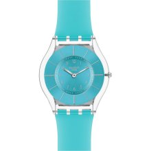 Ladies Swatch Blue Classiness Watch Sfk363