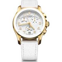 Ladies' Victorinox Swiss Army Chrono Classic Gold-Tone Stainless