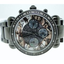 Ladies Womens Jojo/just Bling Black Cadet Diamond Watch