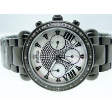 Ladies Womens Jojo/just Bling Bronx Black Diamond Watch