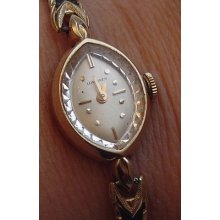 Lady LONGINES Women Wrist WATCH 10K GOLD FILLED Used