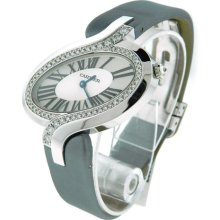 Large Cartier Delices White Gold Diamond Ladies Watch WG800018