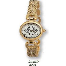 Lasair Ladies Gold Plated Celtic Knot Bracelet Watch - From Dublin, Ireland