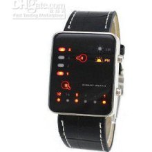 Leather Led Digital Men Women Fashion Wrist Watch New