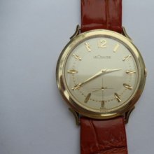 Lecoultre 14k Solid Yellow Gold Menswatch Manual Band