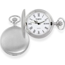 Legere Pocket Timepieces Silver Pocket Watch with White Dial