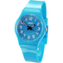 Limit Children's Quartz Watch With Blue Easy Read Dial And Blue Plastic Strap 6825.24