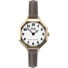 Limit Ladies Quartz Watch With White Dial Analogue Display And Beige Strap 6883.25