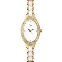 Limit Women's Quartz Watch With White Dial Analogue Display And White Ceramic Bracelet 6946.01