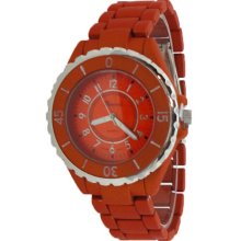 Limited Edition Rust Colored Matte Finish Metal Watch - Metal