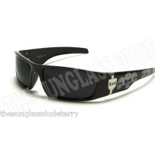 Locs Sport Designer Sunglasses Wraps Sunnies Men Women Black Silver Lc70d