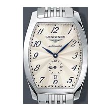 Longines Evidenza Automatic Sub Second Steel 33x38mm Watch - Silvered FlinquÃ© Dial, Stainless Steel Bracelet L26424736 Sale Authentic