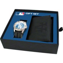 Los Angeles Dodgers Watch and Wallet Set Game Time