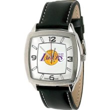 Los Angeles Laker watch : Los Angeles Lakers Retro Watch with Leather Band