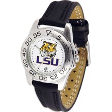 LSU Tigers Ladies Leather Sport Watch