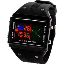 Luxury Hours Analog And Digital Display Time Led Men's Quartz Watch Gift 885