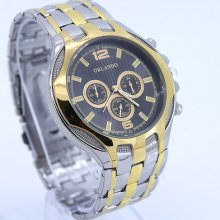 Luxury Men Hours Stainless Steel Analog Sports Wristwatch Ng18