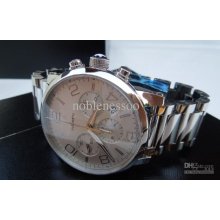 Luxury Mens Timewalker Chronograph Silver Dial Automatic Bracelet Wa