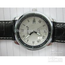 Made In China White Stainless Steel Case Quartz Luxury Watches Leath