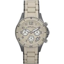 Marc by Marc Jacobs Chronograph Rock Shell Silicone Mens Watch MBM2591