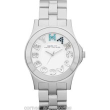 Marc By Marc Jacobs Women Mbm3136 Silver Band Crystals Watch