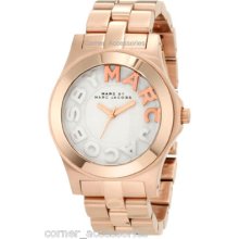 Marc By Marc Jacobs Women Mbm3135 Rosegold Band Crystals Watch