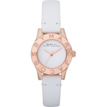 Marc By Marc Jacobs Blade Rose Gold Dial Leather Strap Ladies Watch Mbm1207