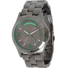 Marc By Marc Jacobs Aluminum Green Baby Dave Watch - Mbm3164