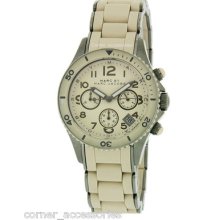 Marc By Marc Jacobs Women Mbm2591 Sand Tone Chrono Watch