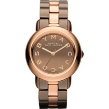 Marc Jacobs Marci Mirror 36MM Adult Unisex Watches - brown