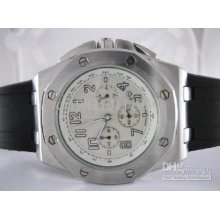 Mechanical Watches Royal Oak Offshore Silver Case White Dial Mens Wa